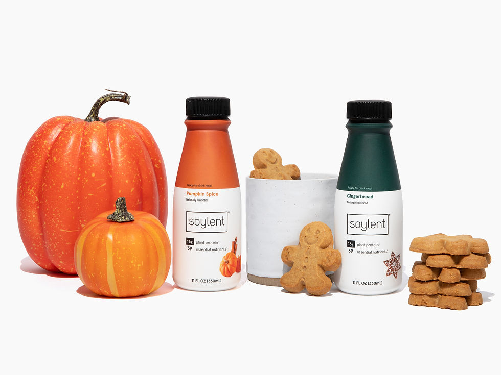 Soylent introduces seasonal flavours: Pumpkin Spice and Gingerbread