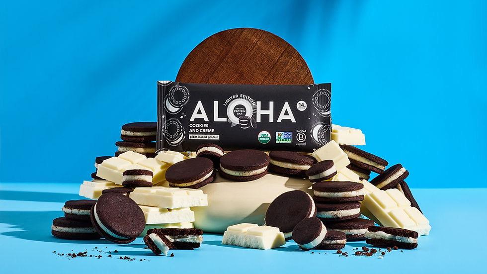 Aloha introduces limited-edition Cookies and Creme protein bar