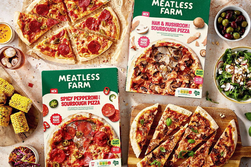 Meatless Farm unveils new sourdough pizza line, revamps frozen products