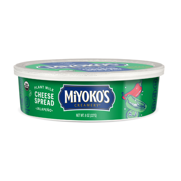 Miyoko’s Creamery unveils new dairy-free jalapeño cheese spread
