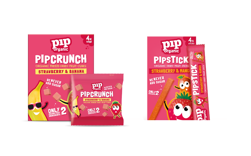 Pip Organic launches new kids’ snacking products