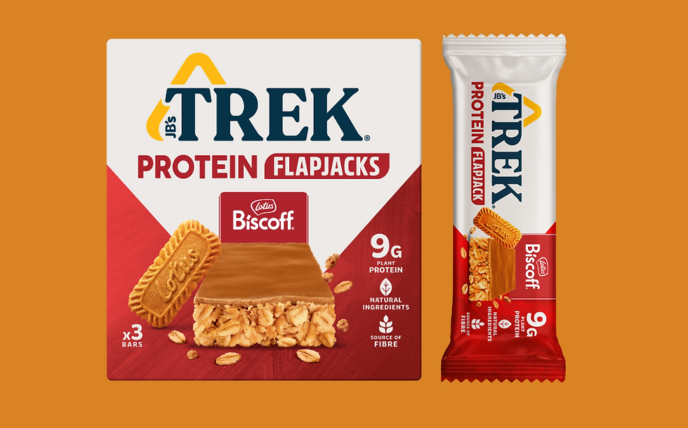 Trek builds on success of Biscoff Power bar with new Biscoff Protein Flapjack