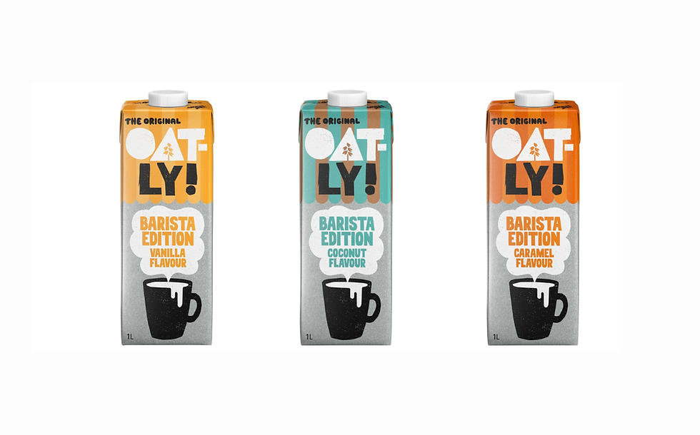Oatly adds new flavoured products to Barista Editions range