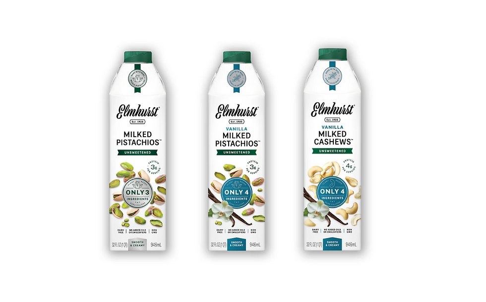 Elmhurst 1925 adds new additions to unsweetened plant milk line