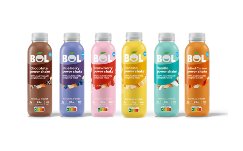 Bol expands Power Shakes range with new banana and strawberry variants