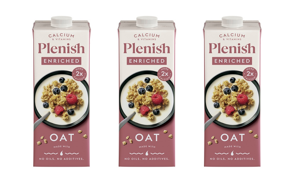 Plenish unveils new clean label fortified oat milk