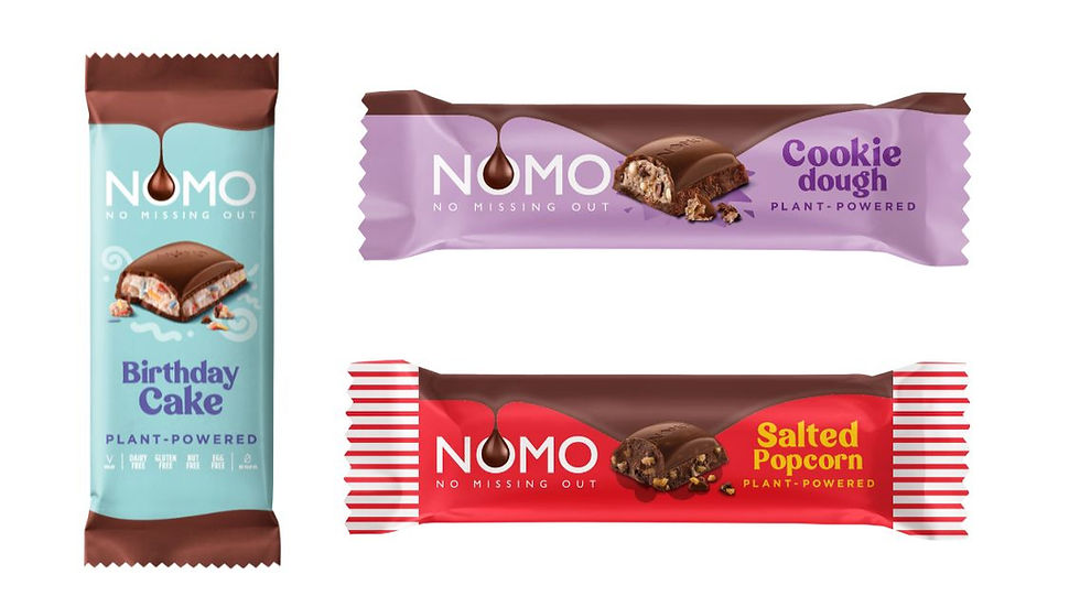 Nomo launches new vegan chocolate bar varieties 