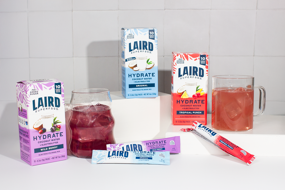 Laird Superfood expands hydration line with new Wild Berry and Tropical Punch flavours