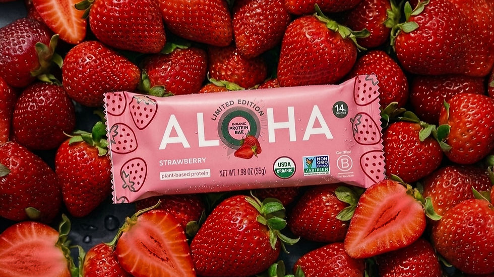 Aloha debuts new Strawberry Protein Bar