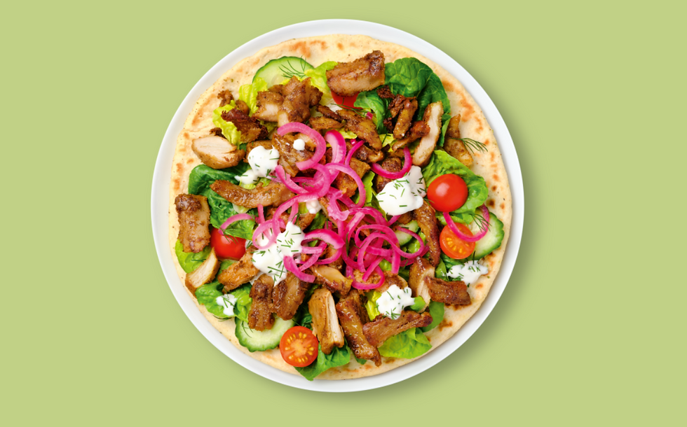This debuts plant-based chicken shawarma