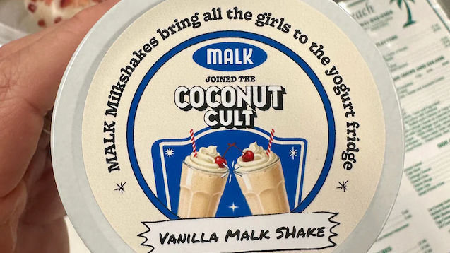 MALK x Coconut Cult collaborate on a Vanilla MALK Shake yogurt