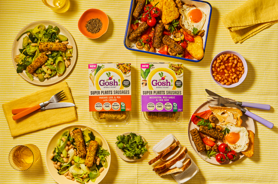 Gosh! targets functional plant-based demand with Super Plants Sausages launch