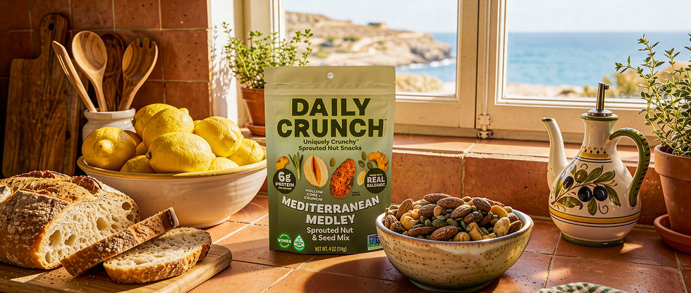 Daily Crunch debuts Mediterranean-inspired Sprouted Snack Mix