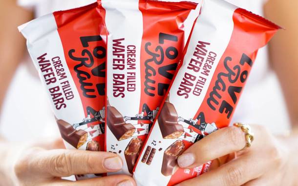 LoveRaw debuts vegan Cre&m Filled Wafer Bars