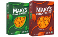 Mary's Gone Crackers launches vegan cheese-flavoured crackers