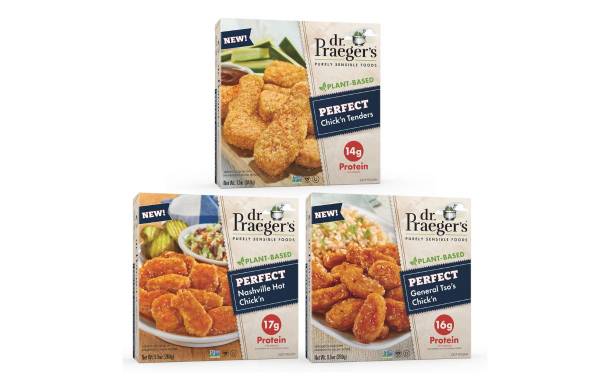 Dr Praeger’s Sensible Foods launches three plant-based chick'n products