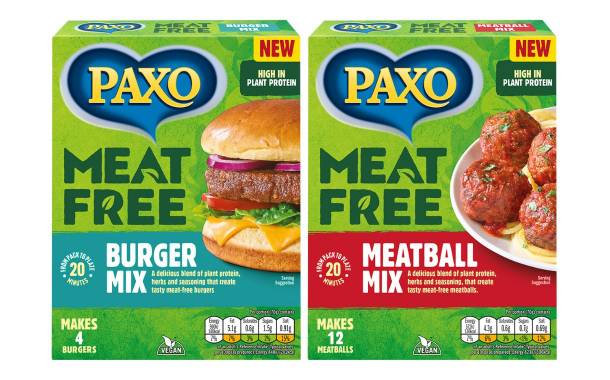 Paxo launches meat-free mixes