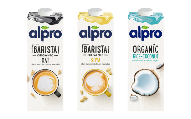 Alpro launches Barista organic milk range