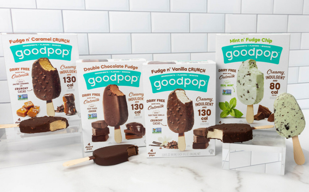 GoodPop debuts dairy-free fudgy frozen bars