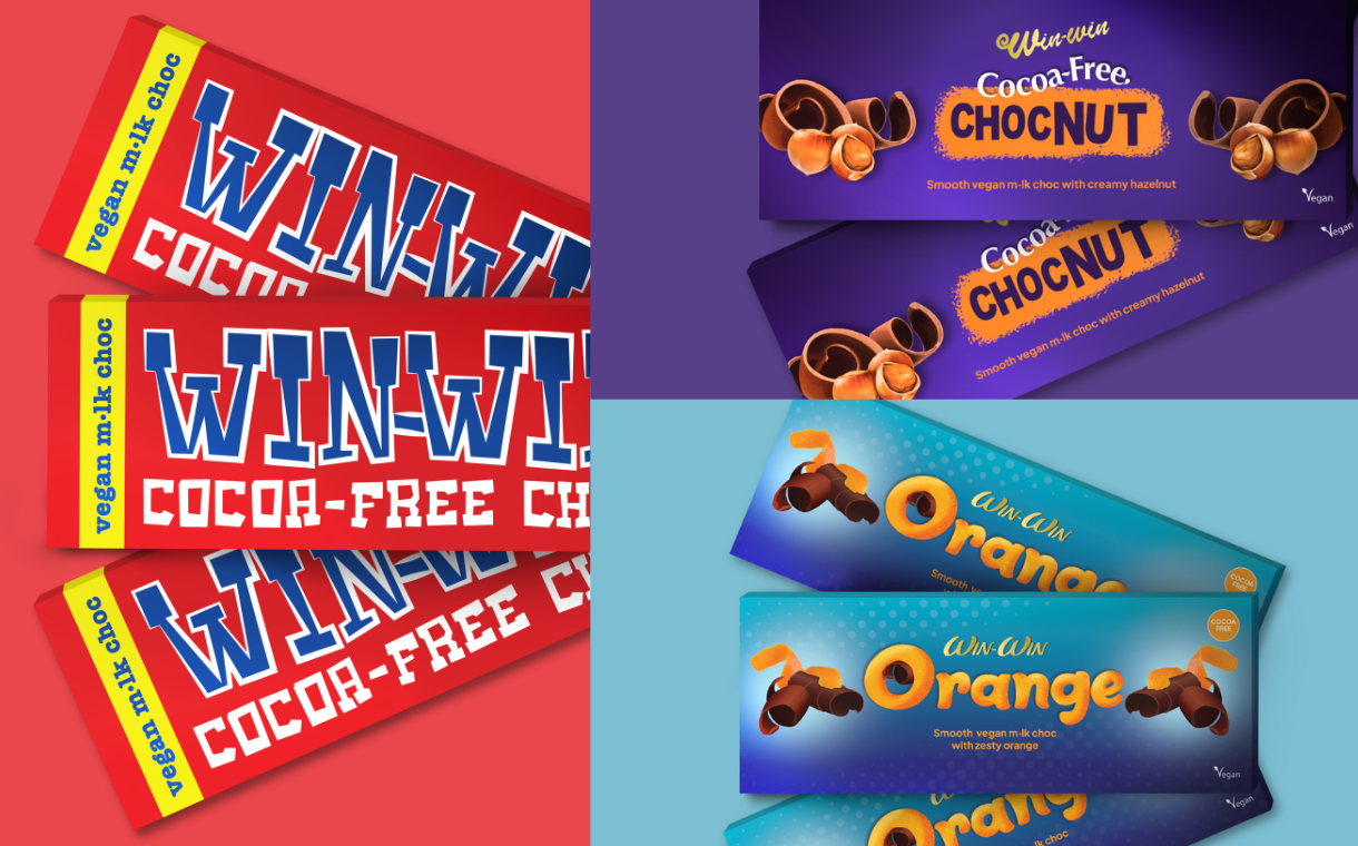 WNWN debuts cocoa-free spins on classic chocolate bars